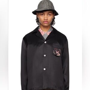 BODE Black Satin Men's Jacket